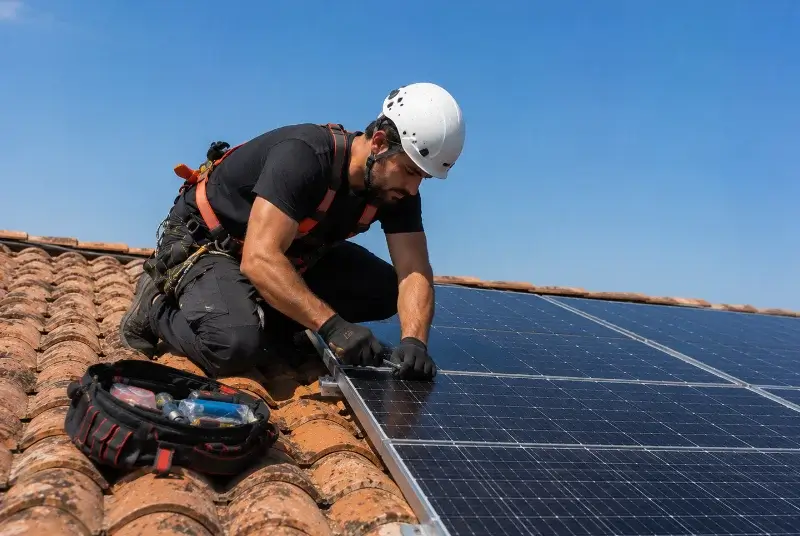 Maintenance et monitoring de panneaux solaires à Ausson