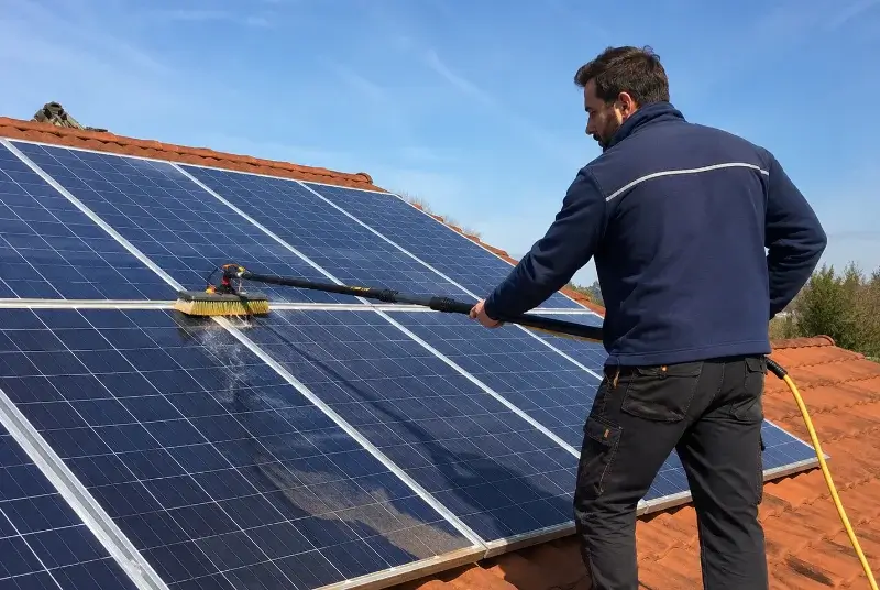 Nettoyage et entretien de panneaux solaires à Ausson